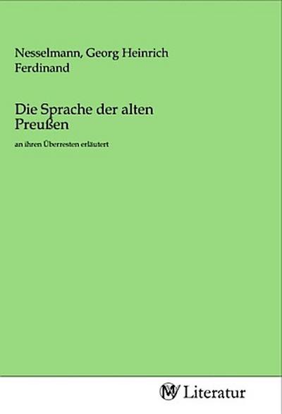 Die Sprache der alten Preußen