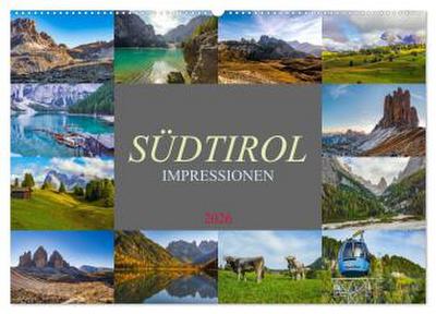 Südtirol Impressionen (Wandkalender 2026 DIN A2 quer), CALVENDO Monatskalender