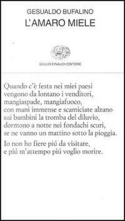 L’ amaro miele