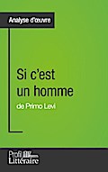 Si c’est un homme de Primo Levi (Analyse approfondie)