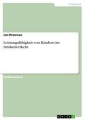 Leistungsfähigkeit von Kindern im Straßenverkehr