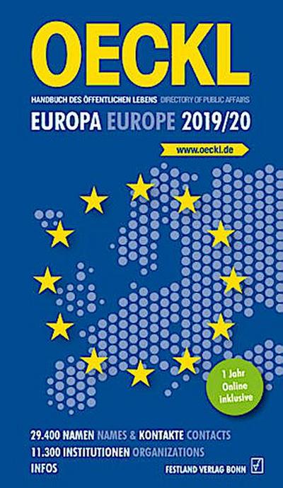 OECKL Taschenbuch des Öffentlichen Lebens - Europa 2019/2020 / Oeckl Directory of Public Affairs - Europe and International Alliances 2019/2020