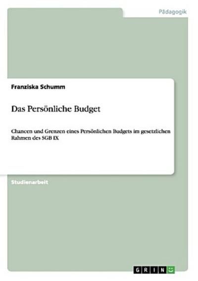 Das Persönliche Budget