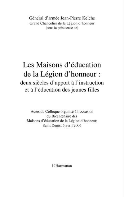 Maisons d’education de la legion d’honne