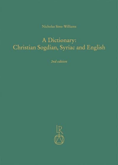 A Dictionary: Christian Sogdian, Syriac and English