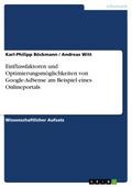 Einflussfaktoren und Optimierungsmöglichkeiten von Google-AdSense am Beispiel eines Onlineportals