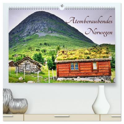 Atemberaubendes Norwegen (hochwertiger Premium Wandkalender 2025 DIN A2 quer), Kunstdruck in Hochglanz