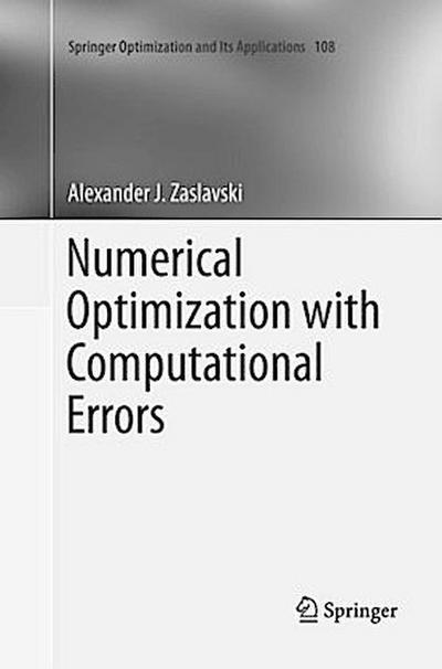 Numerical Optimization with Computational Errors