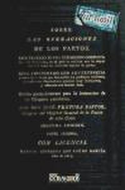 Facsímil: Preceptos generales sobre las operaciones de los partos. Tomo II