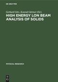 High Energy lon Beam Analysis of Solids