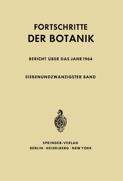 Fortschritte der Botanik