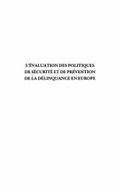 L’evaluation des politiques de securite et de prevention de