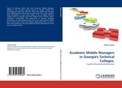 Academic Middle Managers in Georgia’’s Technical Colleges: