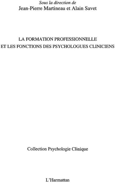 Formation professionnelle et les fonctio