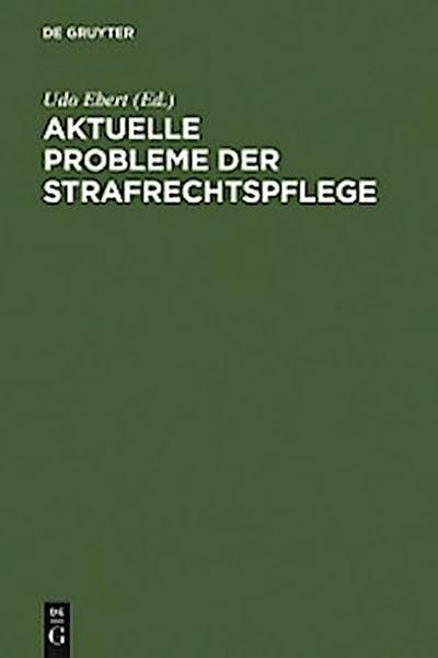 Aktuelle Probleme der Strafrechtspflege