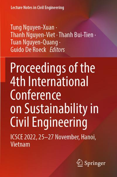 Proceedings of the 4th International Conference on Sustainability in Civil Engineering