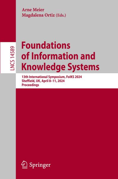 Foundations of Information and Knowledge Systems