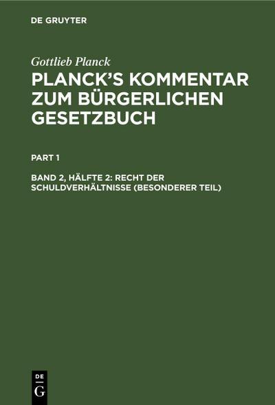 Recht der Schuldverhältnisse (Besonderer Teil)
