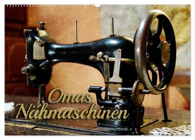 Omas Nähmaschinen (Wandkalender 2026 DIN A2 quer), CALVENDO Monatskalender