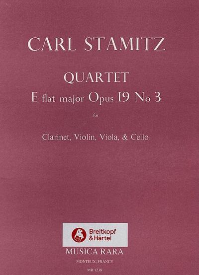 Quartett E-Dur op.19,3für Klarinette und Streichtrio