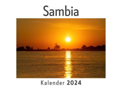 Sambia (Wandkalender 2024, Kalender DIN A4 quer, Monatskalender im Querformat mit Kalendarium, Das perfekte Geschenk)