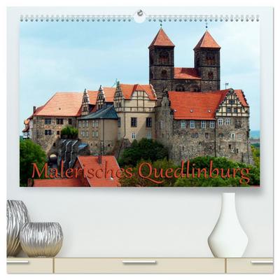 Malerisches Quedlinburg (hochwertiger Premium Wandkalender 2024 DIN A2 quer), Kunstdruck in Hochglanz