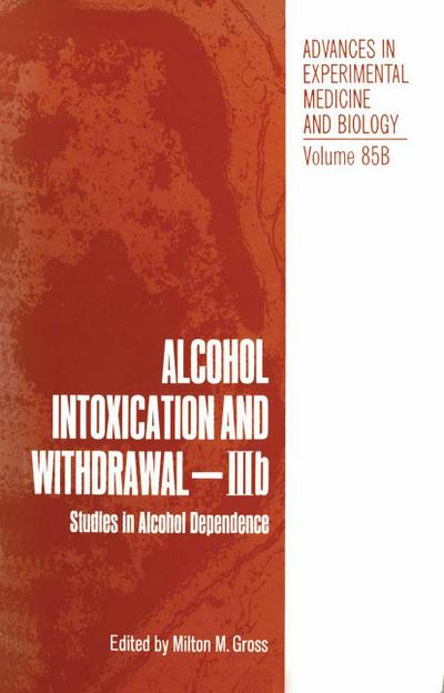 Alcohol Intoxication and Withdrawal - IIIb