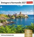 Bretagne & Normandie Sehnsuchtskalender 2027 - Wochenkalender mit 53 Postkarten
