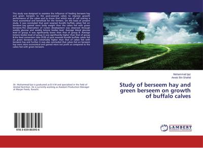 Study of berseem hay and green berseem on growth of buffalo calves