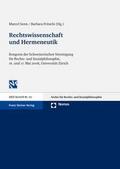 Rechtswissenschaft und Hermeneutik