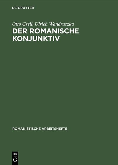 Der romanische Konjunktiv