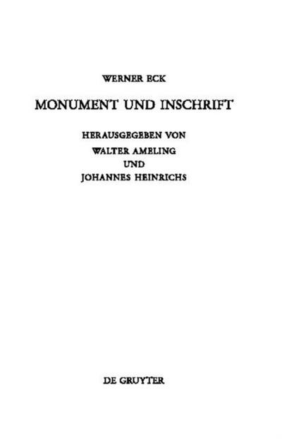 Monument und Inschrift