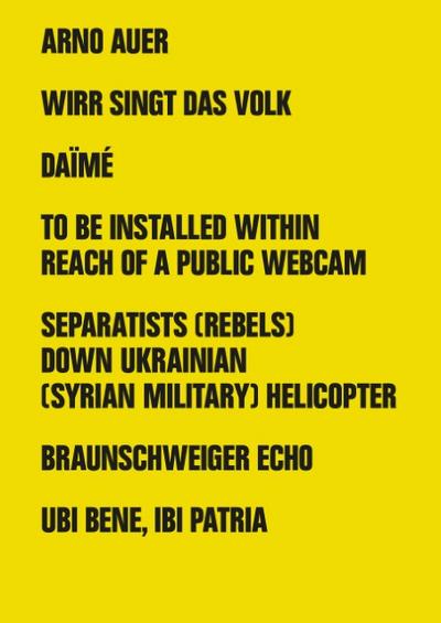 Arno Auer: Wirr singt das Volk