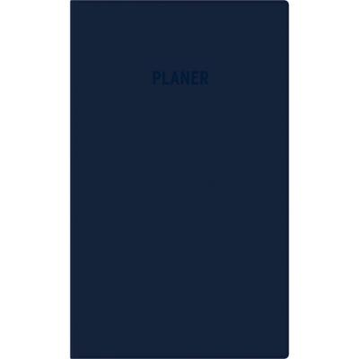 Taschenplaner blau 2026 - Bürokalender 9,5x16 cm - 32 Seiten - 1 Monat auf 2 Seiten - separates Adressheft - faltbar - Notizheft - 520-1015