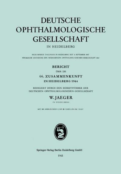 Bericht über die 66. Zusammenkunft in Heidelberg 1964