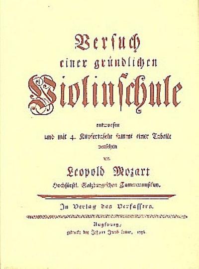 Versuch einer gründlichen Violinschule