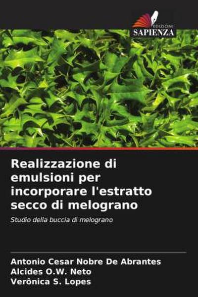 Realizzazione di emulsioni per incorporare l’estratto secco di melograno