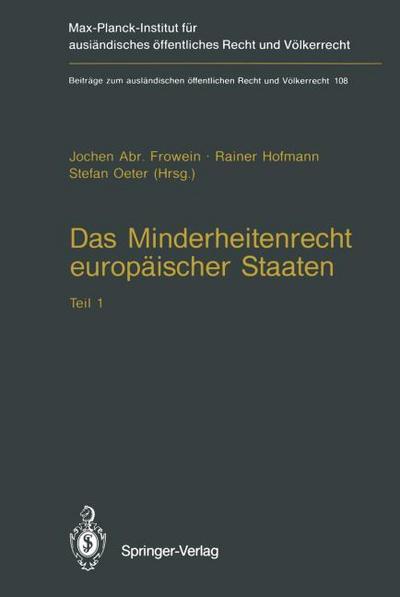 Das Minderheitenrecht europäischer Staaten
