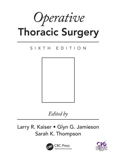 Operative Thoracic Surgery