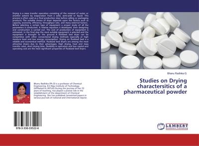 Studies on Drying charactersitics of a pharmaceutical powder