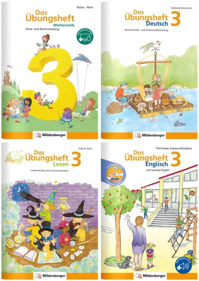 Sicher ins 4. Schuljahr - Sparpaket: Rechnen - Schreiben - Lesen - Grammatik - Englisch, Klasse 3