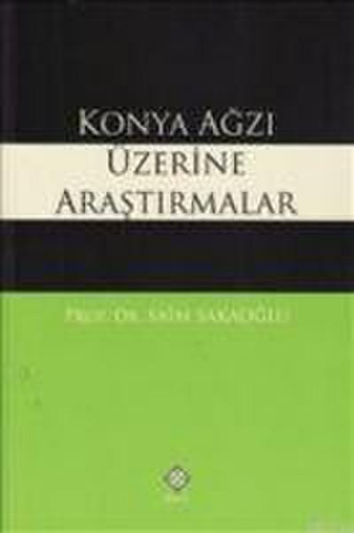 Konya Agzi Üzerine Arastirmalar