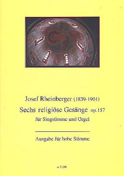 6 religiöse Gesänge op.157für hohe Singstimme und Orgel