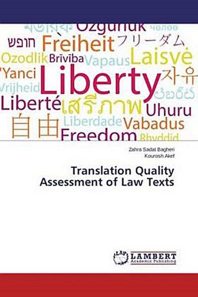 Translation Quality Assessment of Law Texts