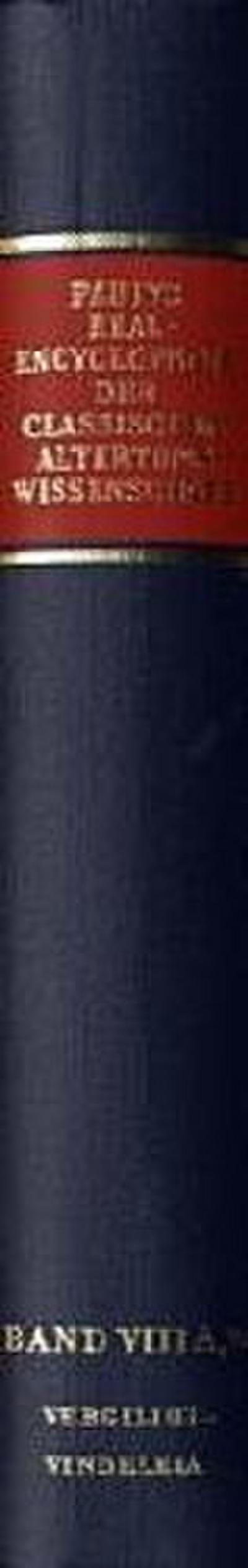 Paulys Realencyclopädie der classischen Altertumswissenschaft Realencyclopädie der classischen Altertumswissenschaft; .. 16.Halbbd.