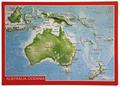 Reliefpostkarte Australien