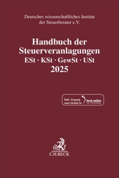 Handbuch der Steuerveranlagungen 2025
