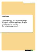 Auswirkungen des demografischen Wandels auf Untern