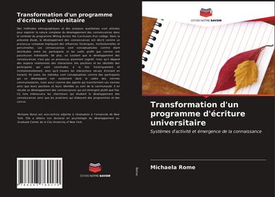 Transformation d’un programme d’écriture universitaire