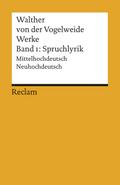 Werke 1. Spruchlyrik